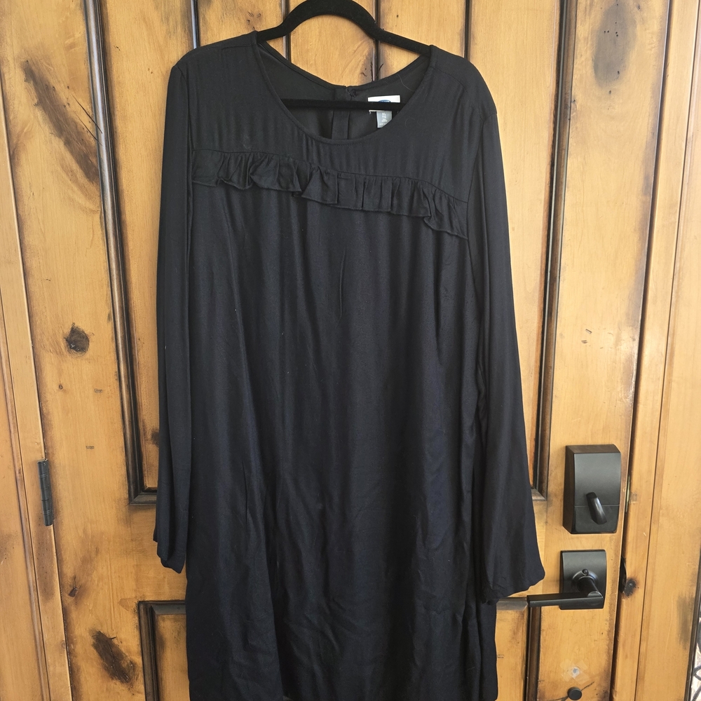 Old Navy Black Long Sleeve Dress